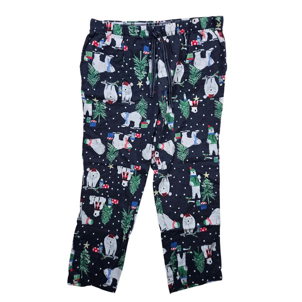 Winter Polar Bear Joyspun 2X (18W-20W) Womans Pajama Pants